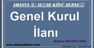  AVŞAR  KÖYÜ DERNEĞİ GENEL KURUL İLANI.